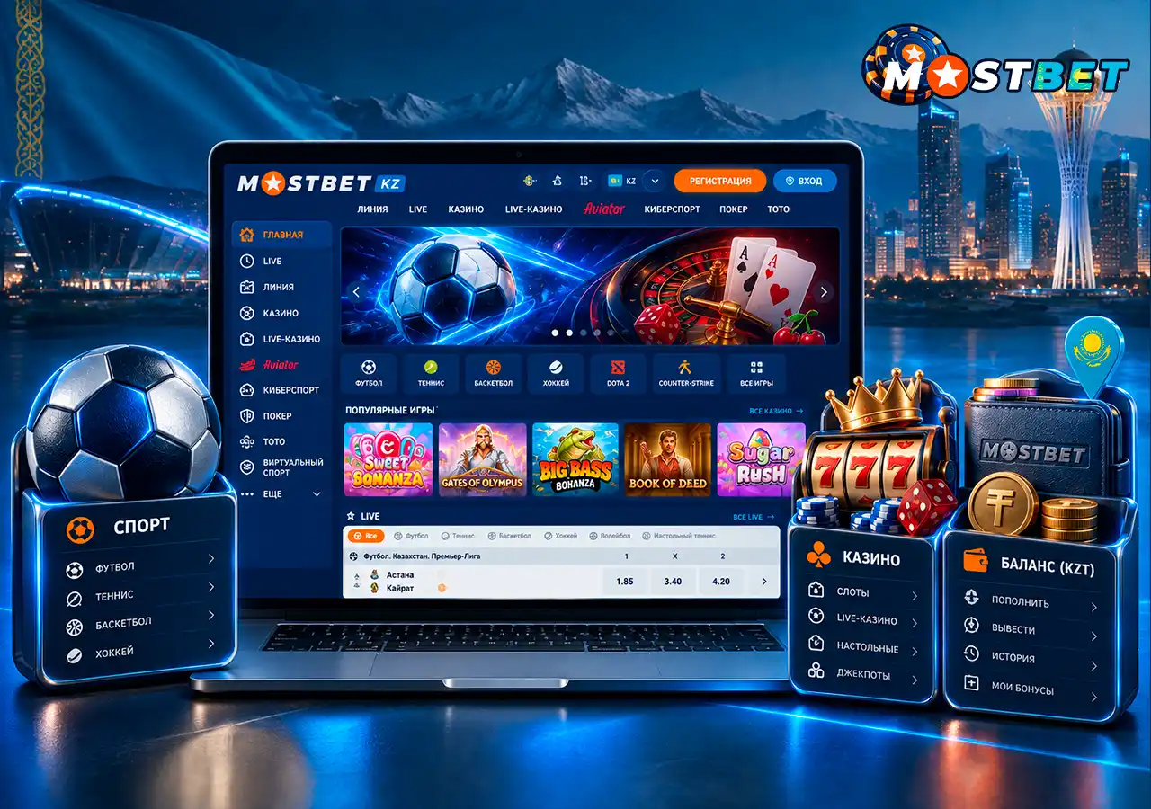 Обзор платформы с казино, ставками на спорт и тенговым счётом для Казахстана.
